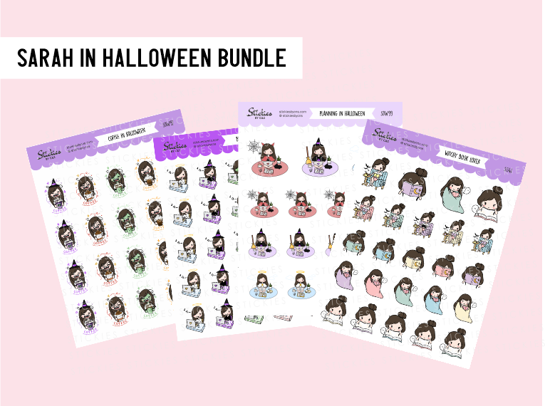 Sarah In Halloween Bundle Stickies By C S Sarah In Halloween Bundle Stickies By C S