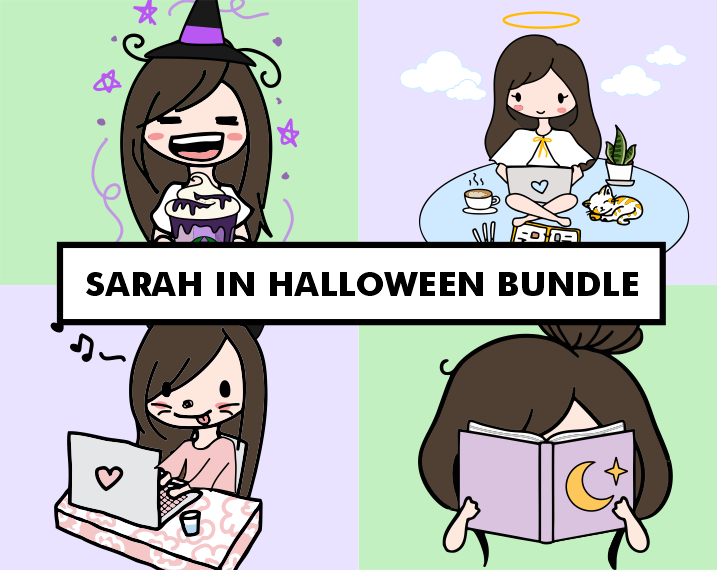 Sarah In Halloween Bundle Stickies By C S Sarah In Halloween Bundle Stickies By C S